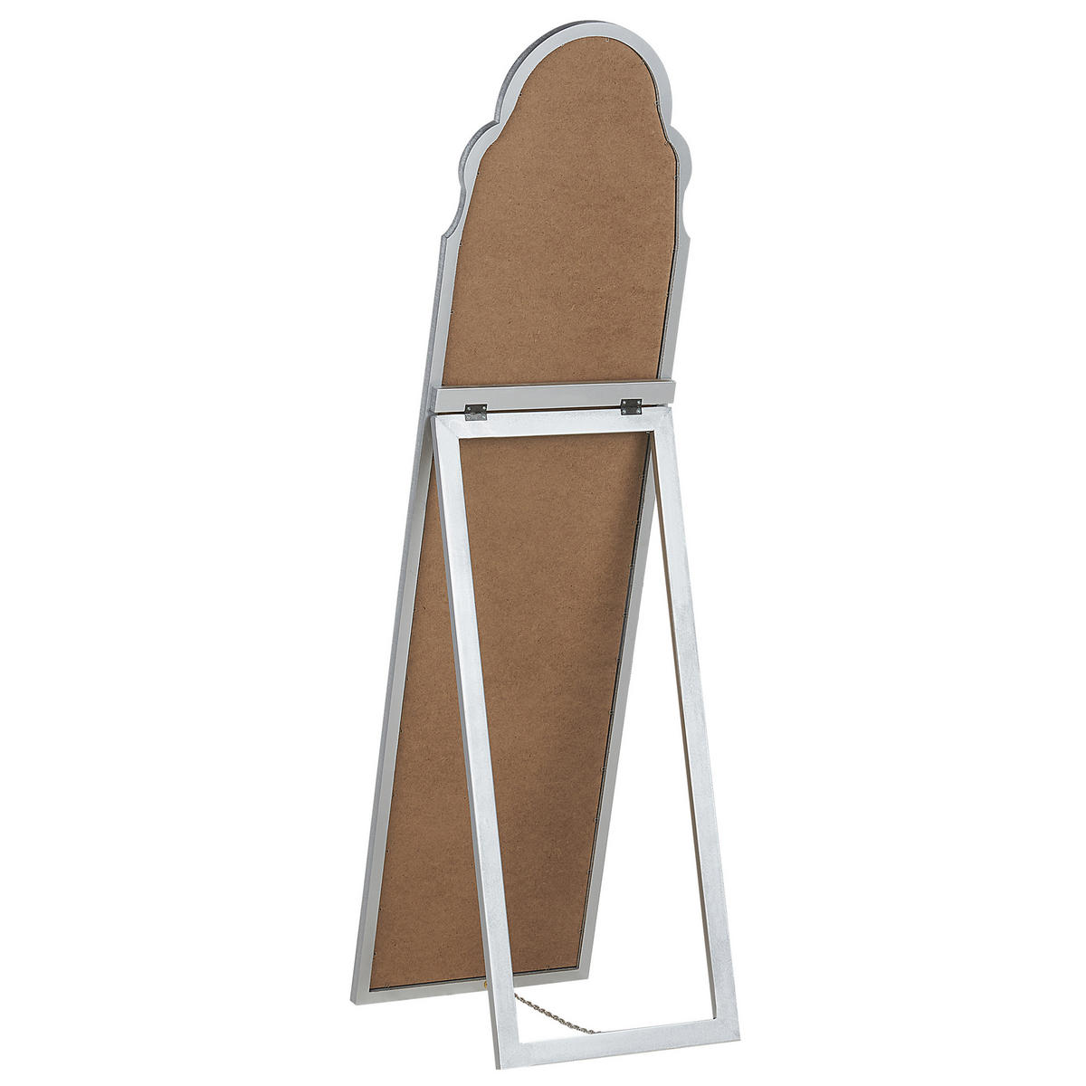 STEHSPIEGEL silber 40/150 cm Chatillon - Silberfarben, Holzwerkstoff (40/150/60cm) - Beliani