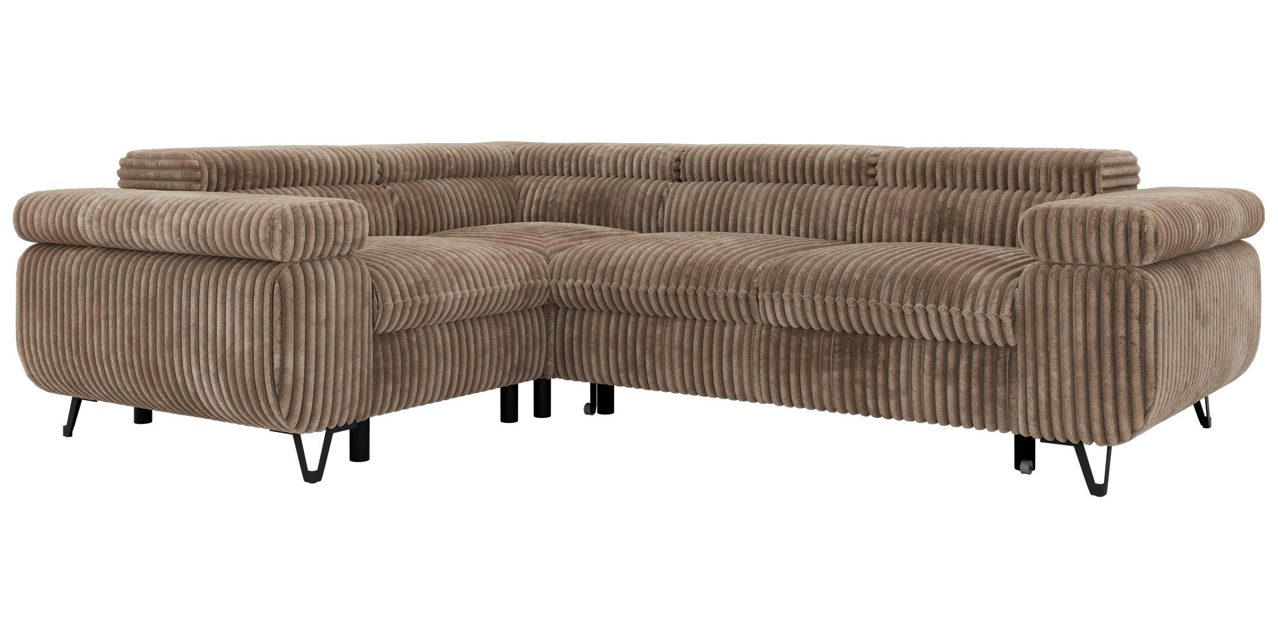 MKS Ecksofa Braun 268x197 cm