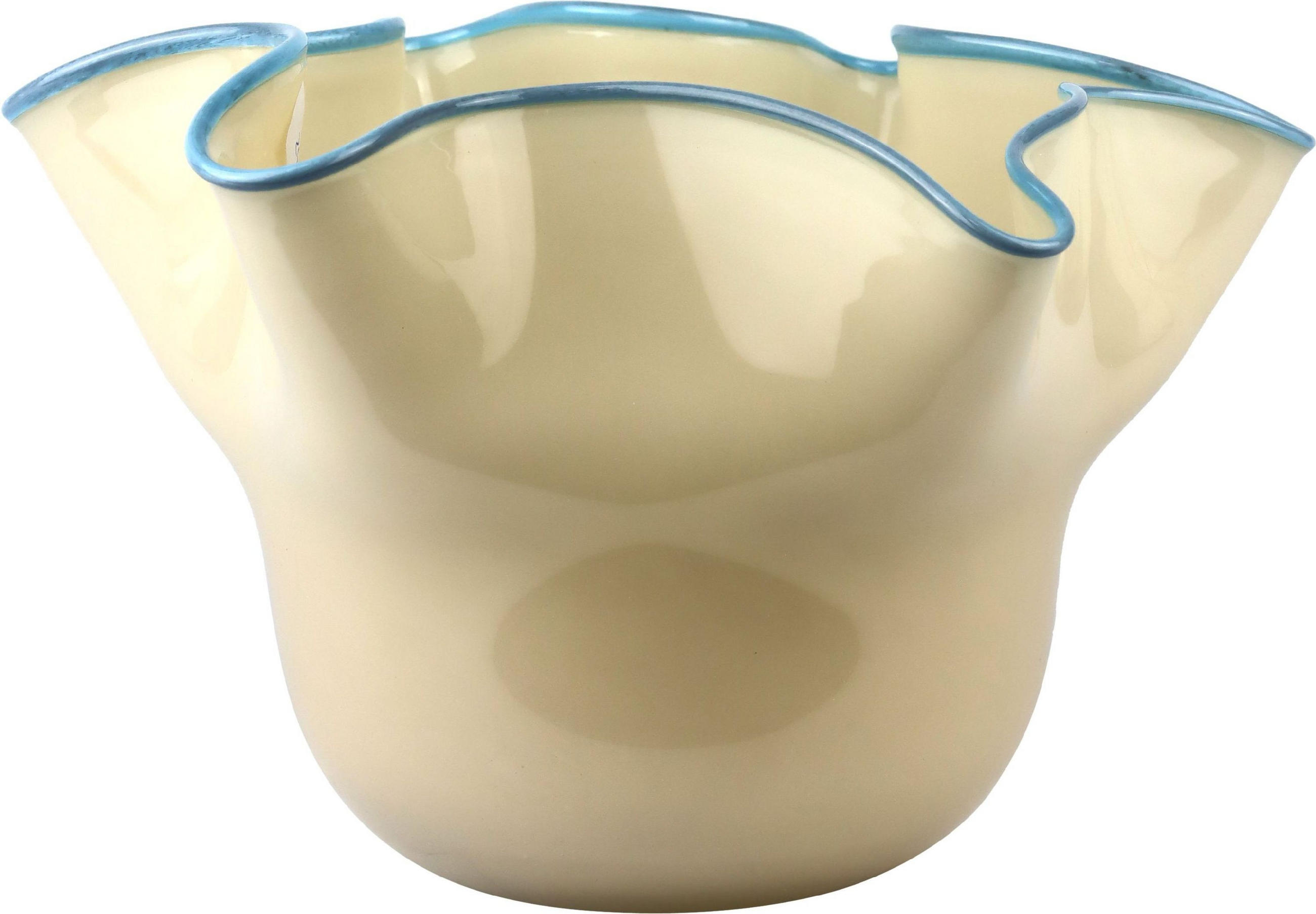 VASE Art Nouveau cremefarben - Naturfarben, Glas (16cm) - FURNARO