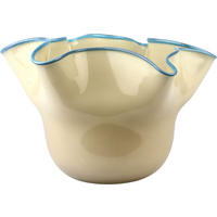 VASE Art Nouveau cremefarben - Naturfarben, Glas (16cm) - FURNARO