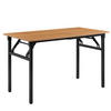 KLAPPTISCH - Buchefarben/Schwarz, Holzwerkstoff/Metall (120/76.4/60cm) - [neu.haus]