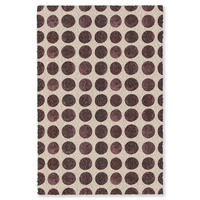 KOBERCE - Bodky - Vzor - Hnedý - 120x180 cm - tmavohnedá, textil/plast (120/0.4cm) - OnlyWow