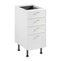 UNTERSCHRANK D40S4 AX – Sorento Weiß – Weiß - Weiß, Holzwerkstoff (40/87/52cm) - ROYAL24_MARKT