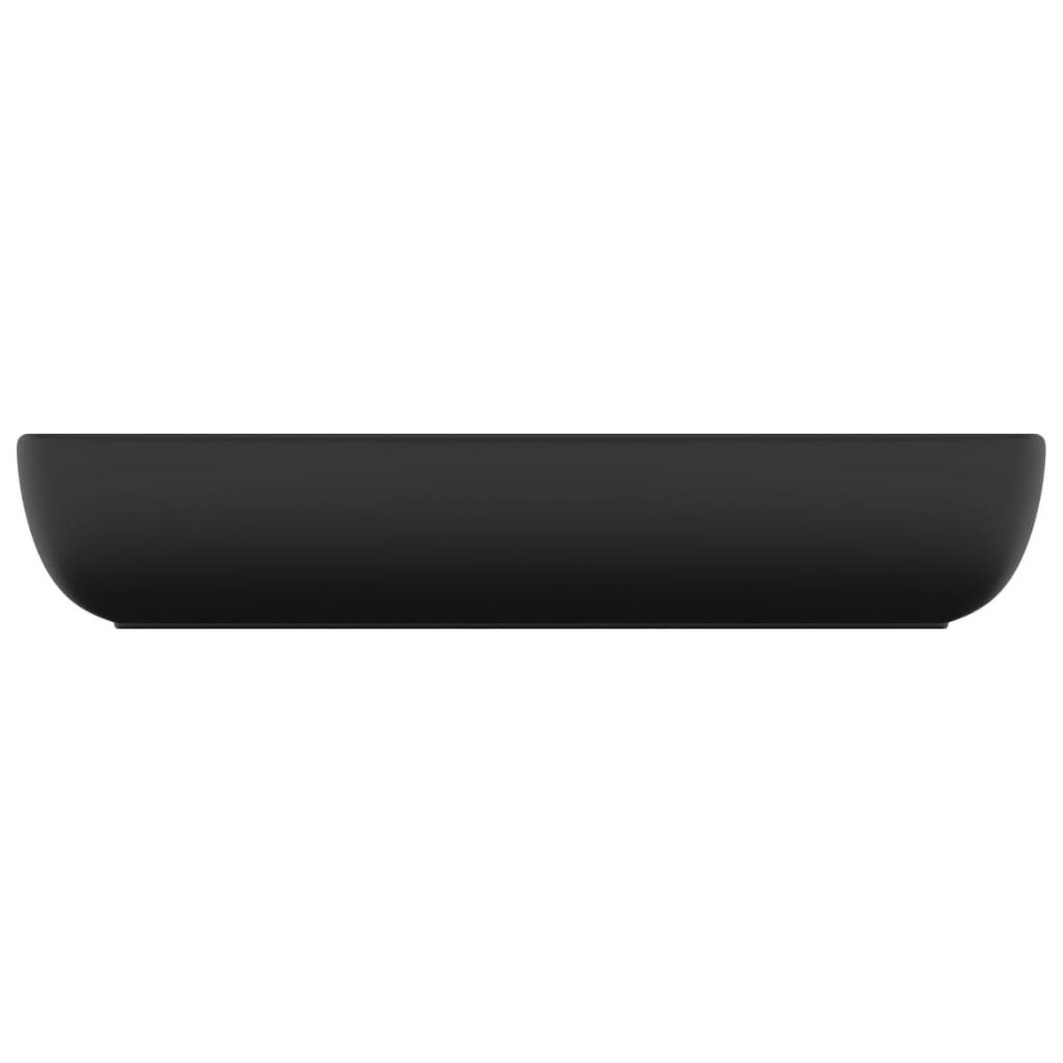 WASCHBECKEN Langley 71/38/13.5 cm - Schwarz, Keramik (71/13.5/38cm) - Nettlife