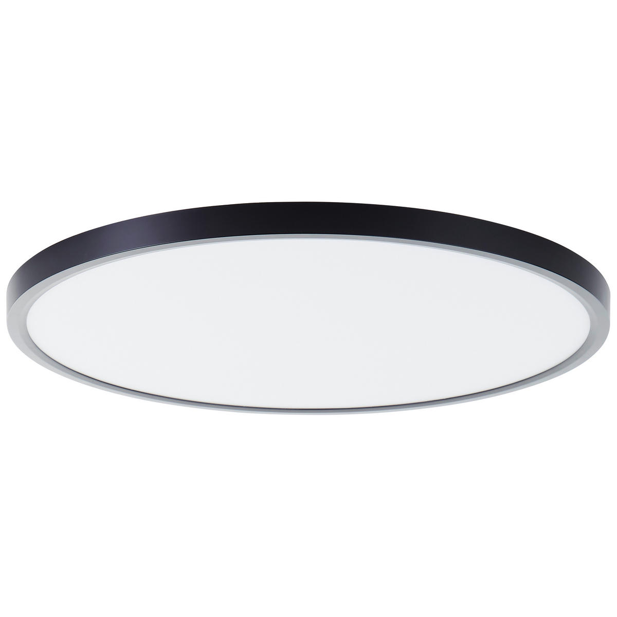 LED DECKENLEUCHTE Lotti Schwarz/Weiß 50/50/3 cm - Multicolor, Kunststoff (50/50/3cm) - Brilliant