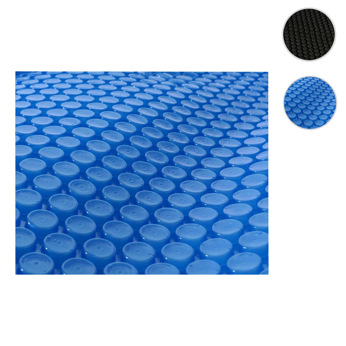 POOL-ABDECKUNG Blau - Blau, Kunststoff (457/457cm) - MCW