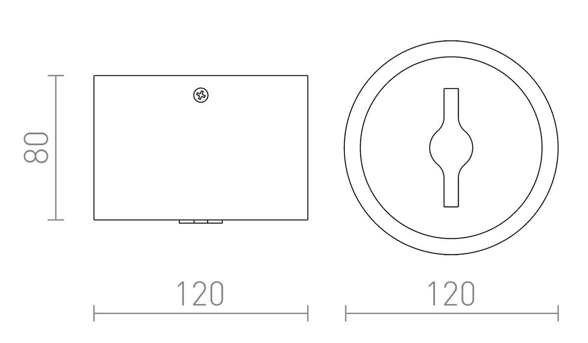 DECKENLEUCHTE KELLY LED DIMM Schwarz 15 W - Schwarz, Metall (12/12/8cm) - Rendl