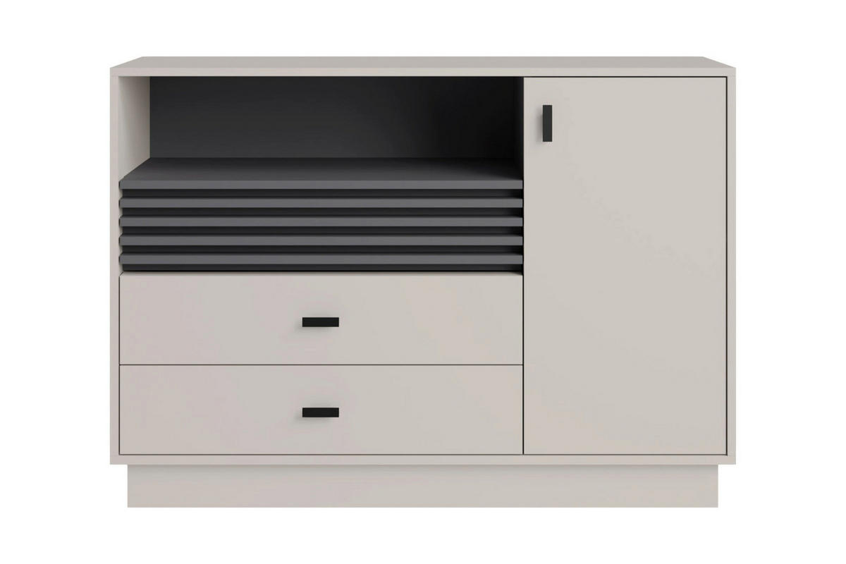 WOHNZIMMER Set – ALLMO System – Kaschmir - Kaschmir, Holzwerkstoff (80/145/40cm) - hi-markt