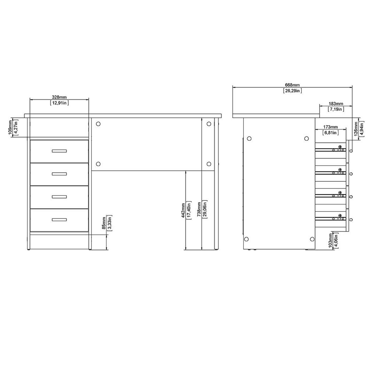SCHREIBTISCH, FunctionPlus, Schwarz, Holzwerkstoff, 110 x 49 x 76 cm - Schwarz, Holzwerkstoff (49/110/76cm) - ebuy24