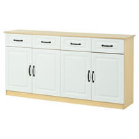SIDEBOARD DE-37845 mit 4 Schubladen und 4 Türen Holzfarbe - Naturfarben, Holzwerkstoff (160/80/35cm) - ComfortXL