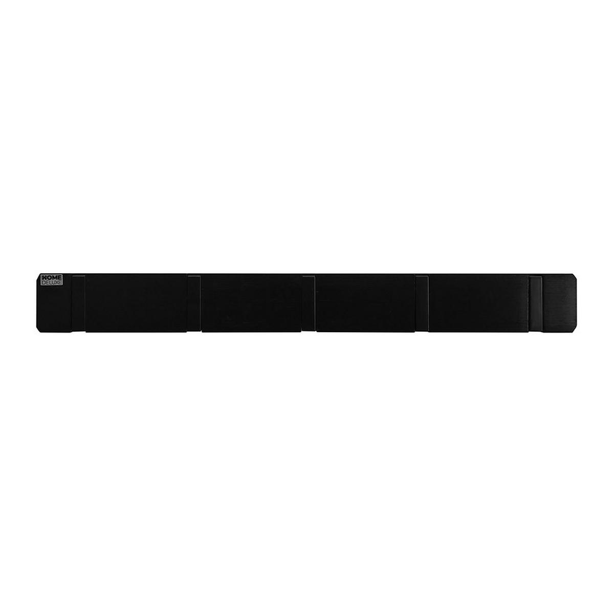 GARDEROBENLEISTE HOOK - Farbe: Schwarz - Schwarz, Holz (50/5.5/2cm) - Home Deluxe