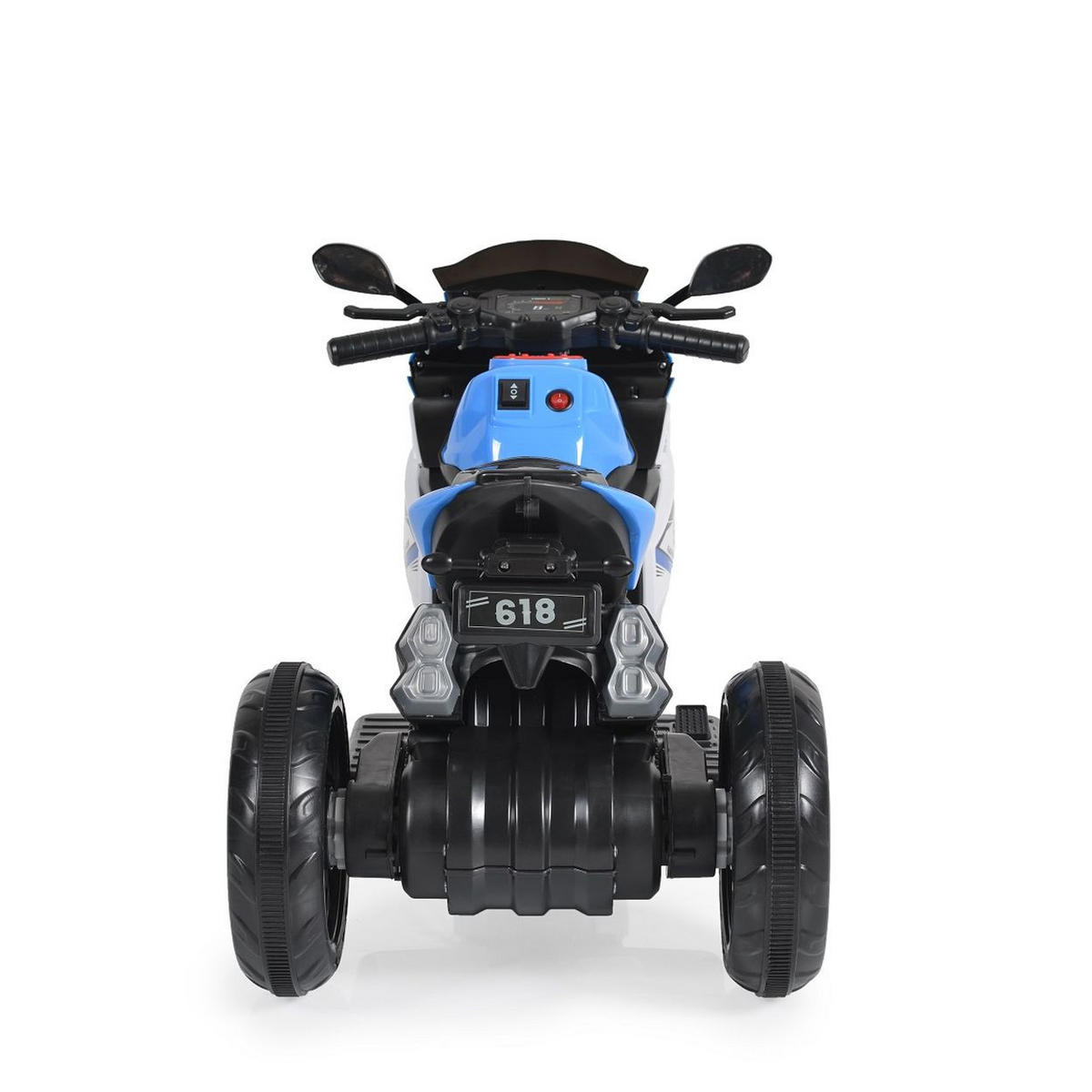 ELEKTROMOTORRAD Hurricane blau drei Räder, Musikfunktion, Rückwärtsgang - Blau, Kunststoff (82/45/55cm) - Moni
