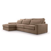 ECKSOFA 4 Sitzer Medan Mini, Braun - Braun, Textil (276/176cm) - Fedve