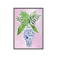 POSTER mit Rahmen Wild Apple - Elegant Chinoiserie I - Schwarz/Grün, Holz/Papier (50/70cm) - Poster&Frame