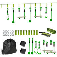 KINDER-KLETTERSEIL-SET, Grün, Kunststoff, Polyester - Grün, Kunststoff (5/1000cm) - AIYAPLAY