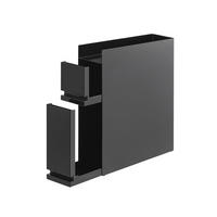 GEWÜRZREGAL Tower schwarz 12/52/50 cm mit 2 Schubladen - Schwarz, Metall (12/52/50cm) - Yamazaki