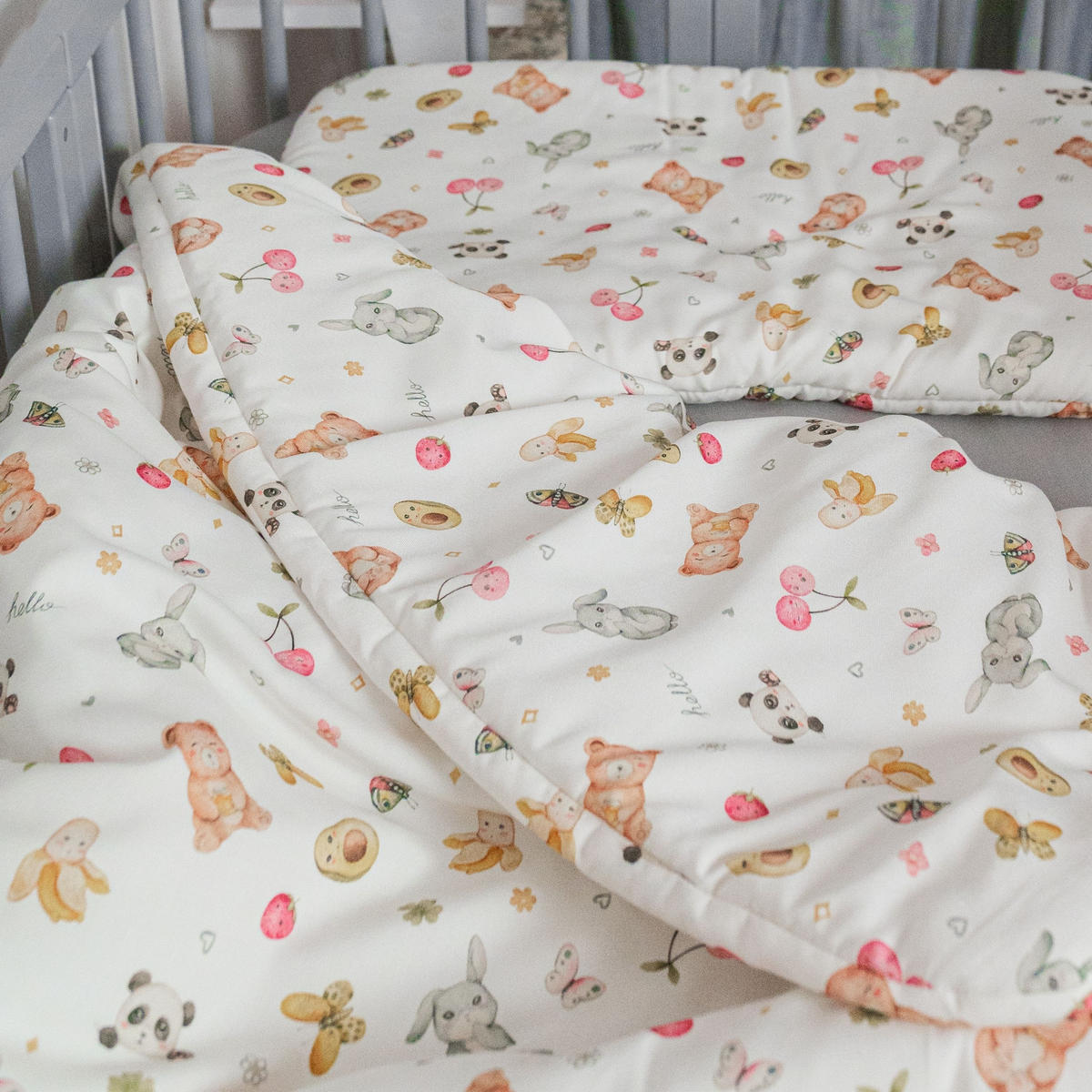 BAMBUSOVA posteljnina za dojenčke Candycute - bela, tekstil (75/75cm) - waldin
