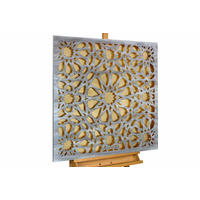 METALLBILD Gold 80/80 cm - Silberfarben/Goldfarben, Metall (3/80cm) - KUNSTLOFT