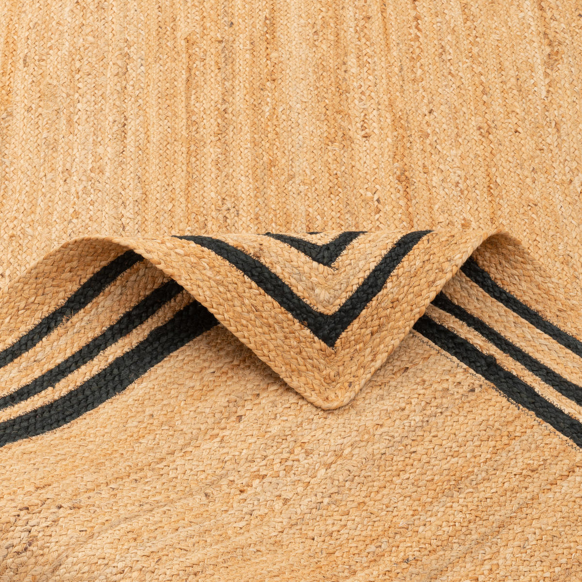 NATURFASER TEPPICH JUTE SALSA BORDÜRE - Anthrazit, Textil (120/170cm) - Pergamon