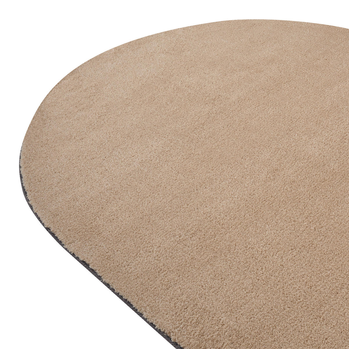 CHLUPATÝ KOBEREC SHAGGY Pískově béžový 160/230 cm Demre - písková barva/béžová, textil (160/230cm) - Beliani