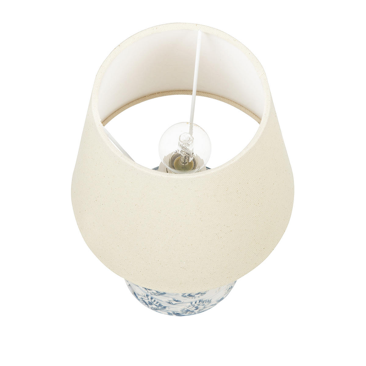 TISCHLAMPE Rosanna 20/20/35 cm - Beige, Keramik (20/20/35cm) - Beliani