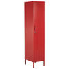 GARDEROBENSCHRANK rot Frome - Rot, Metall (38/185/50cm) - Beliani