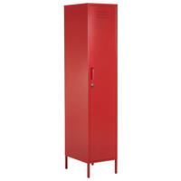 GARDEROBENSCHRANK rot Frome - Rot, Metall (38/185/50cm) - Beliani
