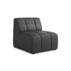 SOFAELEMENT Kunstleder Grau - Schwarz/Grau, Holzwerkstoff/Kunststoff (75/77/90cm) - Makamii