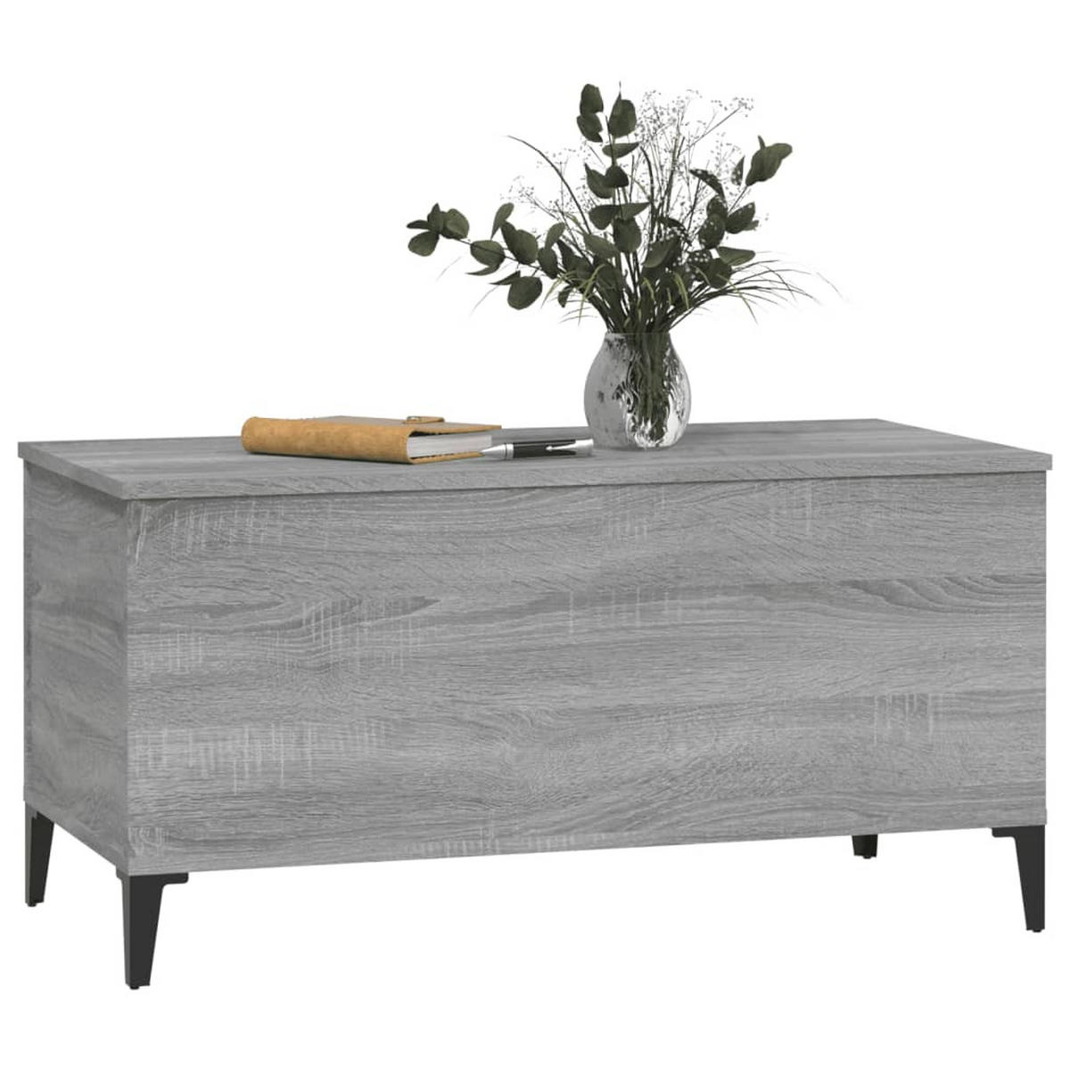 COUCHTISCH Grau Sonoma 90x44,5x45 cm Holzwerkstoff - Grau, Holzwerkstoff (90/44.5/45cm) - furnicato