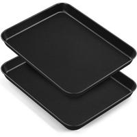BACKBLECH 2er Set Antihaftbeschichtet 40.5 x 30.5 cm - Schwarz, Metall (20.5/2.5/26.5cm)