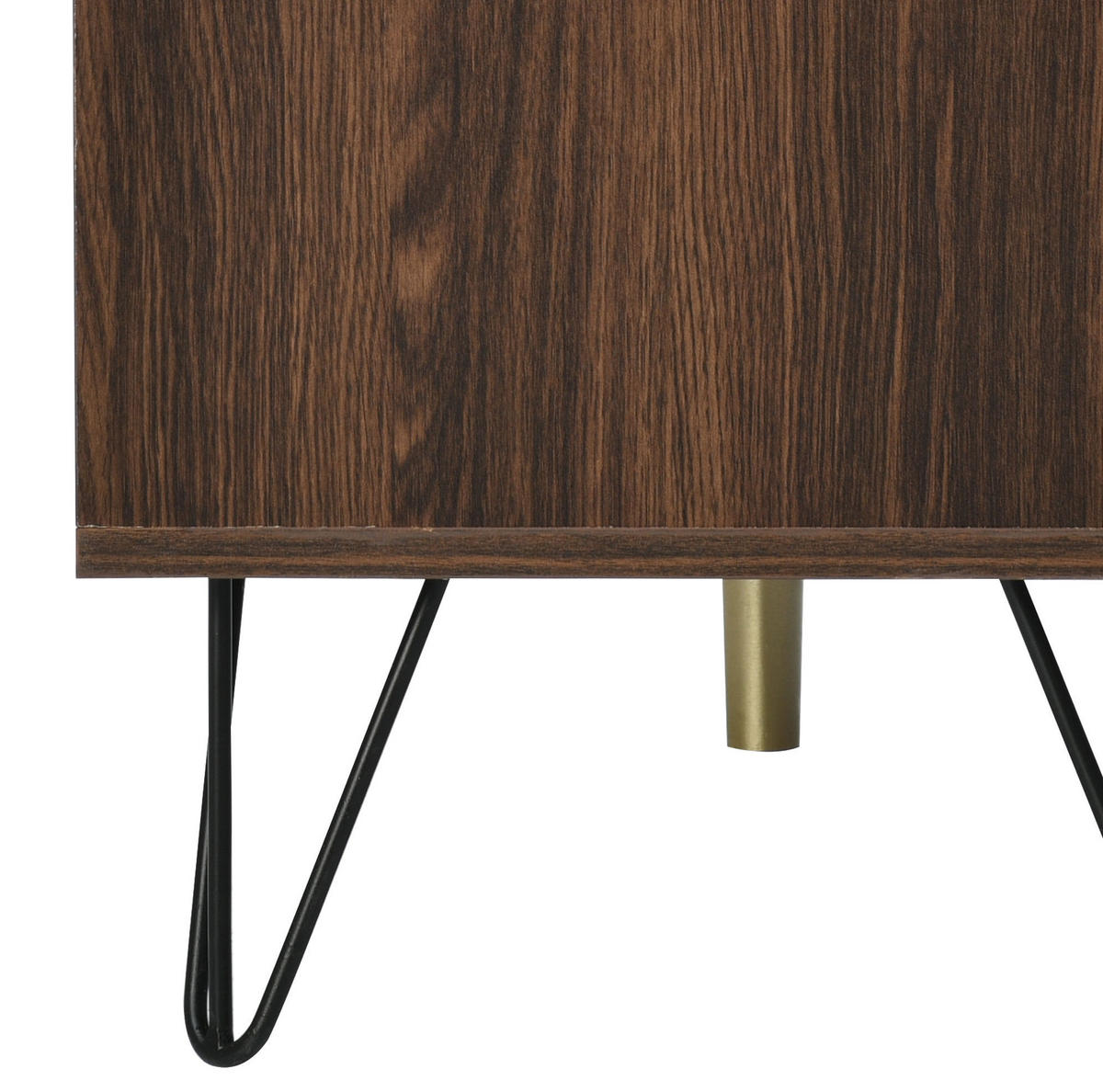 KOMMODE aus Spanplatte 120x38x76,5cm in Natur mit 3 Türen - Naturfarben, Holzwerkstoff (120/76.5/38cm) - Modfu