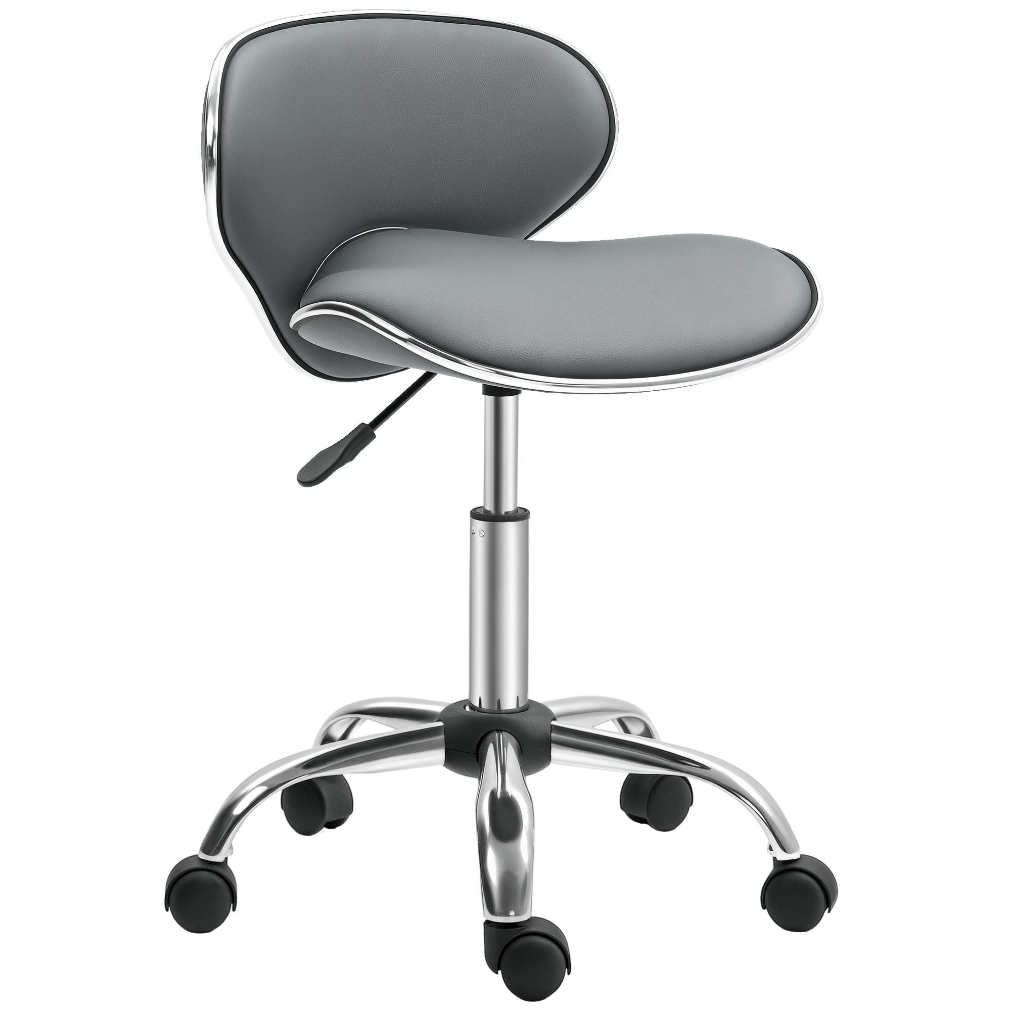 BÜROHOCKER DE-18036 höhenverstellbar 44-56 cm, Sattelform Grau - Grau, Metall (48/74/44cm) - ComfortXL