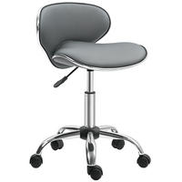 BÜROHOCKER DE-18036 höhenverstellbar 44-56 cm, Sattelform Grau - Grau, Metall (48/74/44cm) - ComfortXL