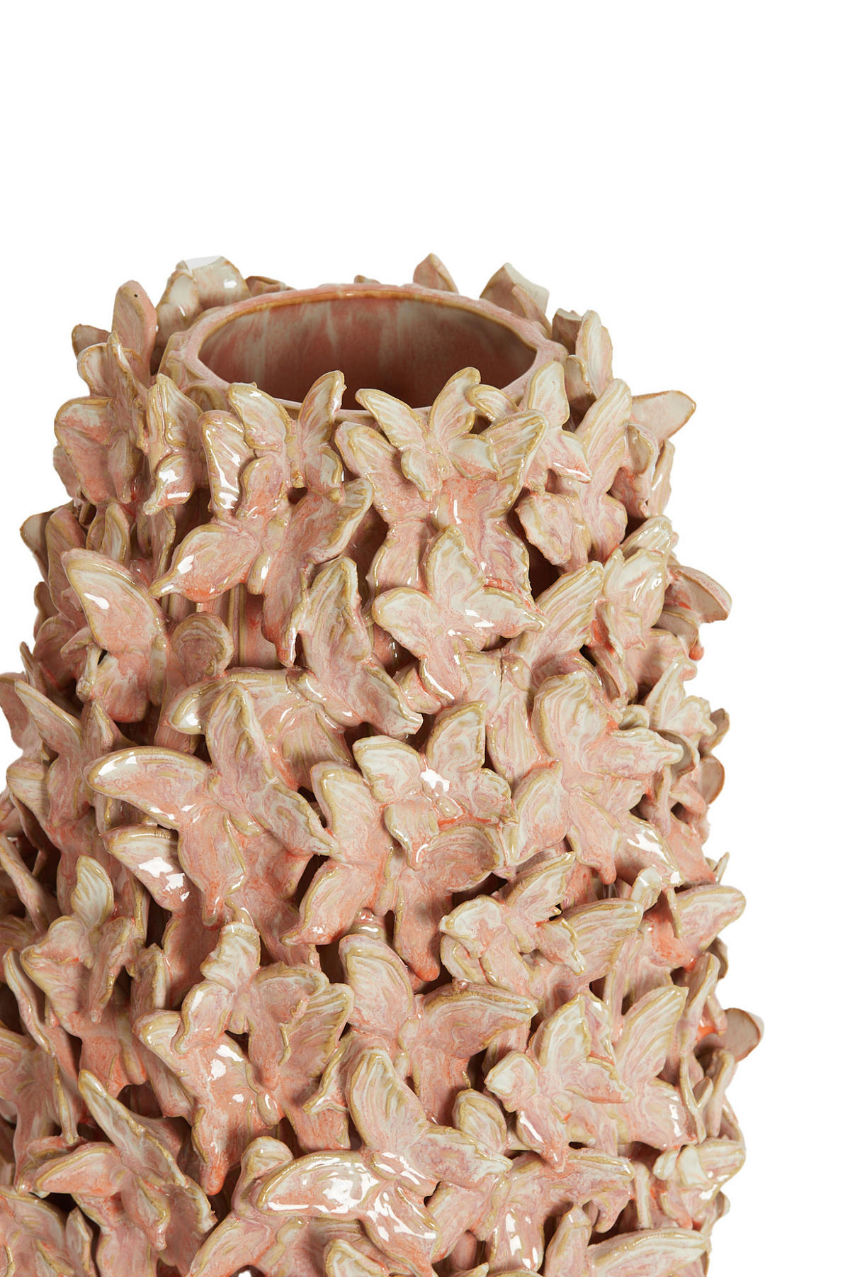 VASE Mariposa Rosa Ø23/36,5 cm - Pink, Keramik (36.5cm) - Light & Living