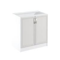 UNTERSCHRANK D80 – Sycylia Weiß – Weiß / Creme - Creme/Weiß, Holzwerkstoff (80/82/47cm) - ROYAL24_MARKT