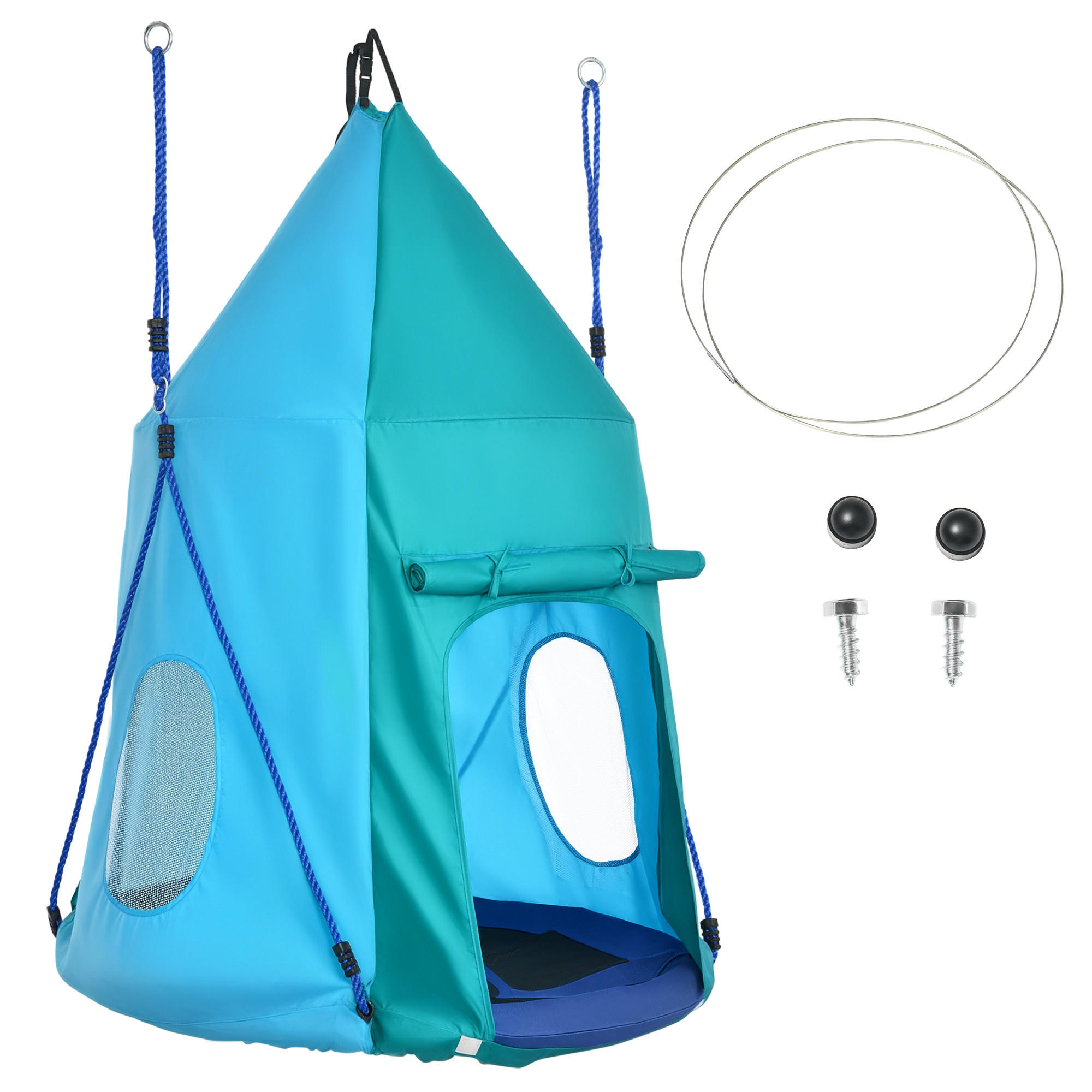ComfortXL Trampolin Blau 100x100 cm
