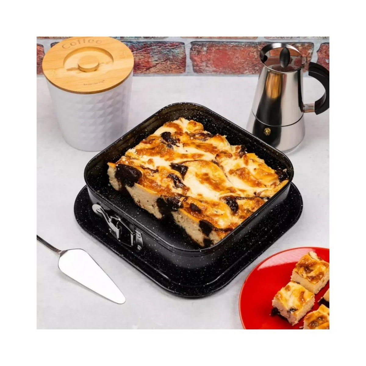 BACKFORM Schwarz 27.5/27.5/6.8 cm KH1791 - Schwarz, Metall (27.5/6.8/27.5cm) - Kinghoff 