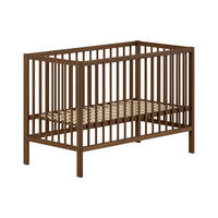 GITTERBETT Keira 3-fach höhenverstellbar Buche massiv nussbaum - Nussbaumfarben, Holz (60/120cm) - 58aufmkessel