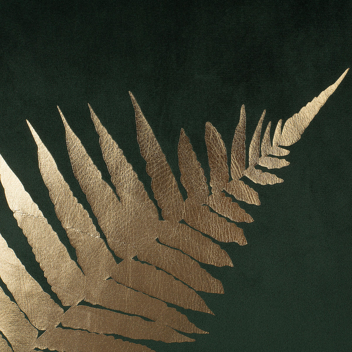 DEKOKISSEN 2er-Set Dunkelgrün 45/45 cm Fern - Dunkelgrün, Textil (45/45cm) - Beliani