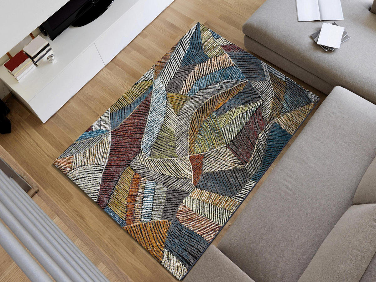 WEBTEPPICH Mehrfarbig Koby 120/170 cm - Multicolor, Naturmaterialien/Textil (120/170cm) - Atticgo