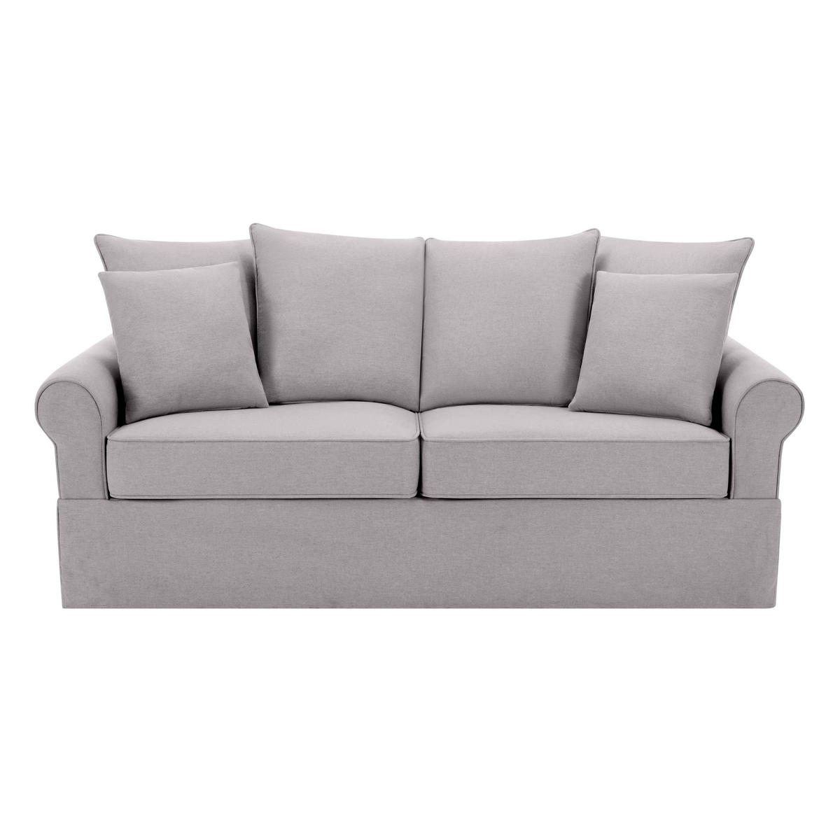 SOFA 3-Sitzer, Grün - Grün, Textil (84/92/200cm) - Oviala