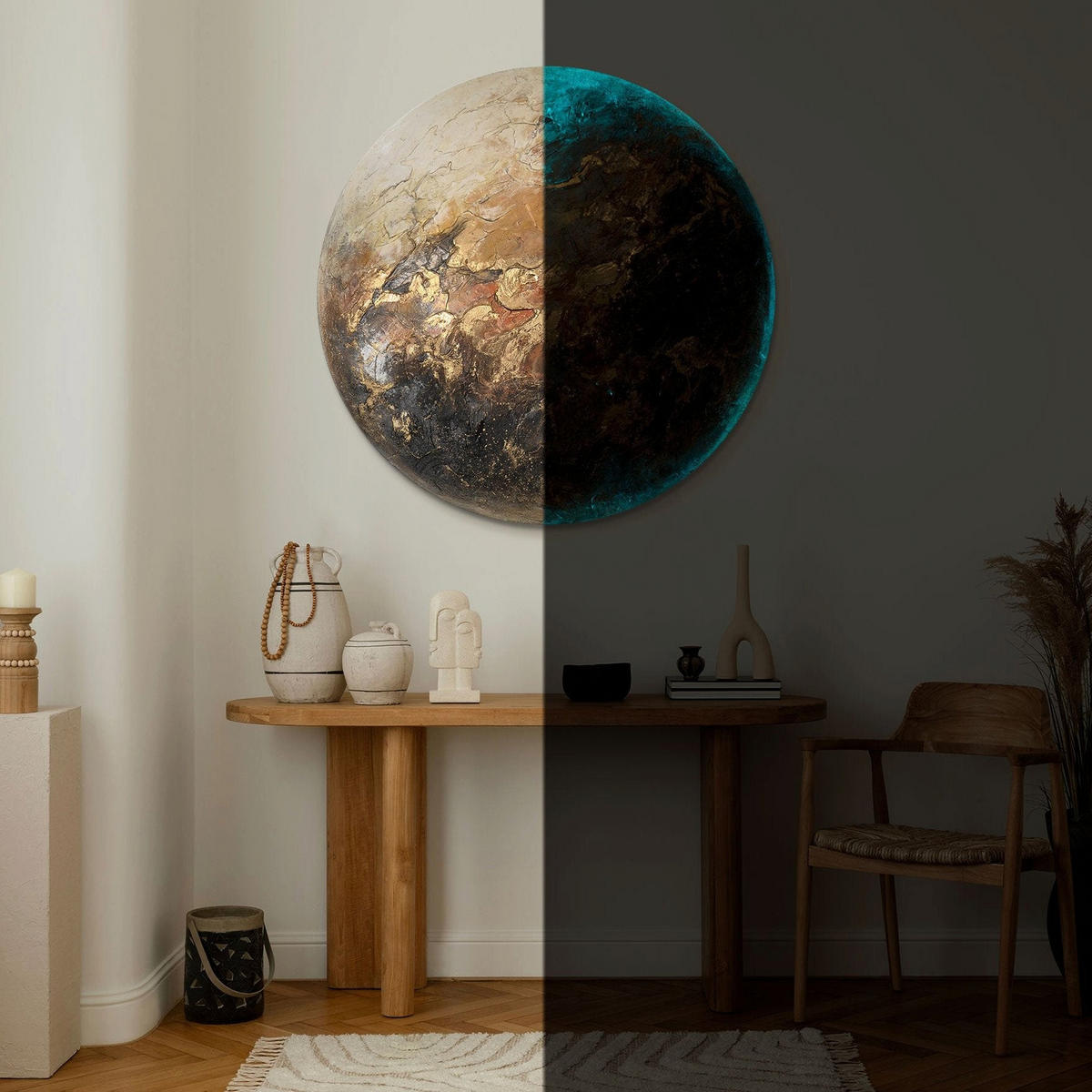 GEMÄLDE Venus auf Keilrahmen 70 cm - Multicolor, Holz (70/70cm) - YS-art gallery