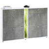 SCHUHSCHRANK Today Fronten in Braun meliert - Graubraun, Holzwerkstoff (155.5/95/28cm) - Vladon