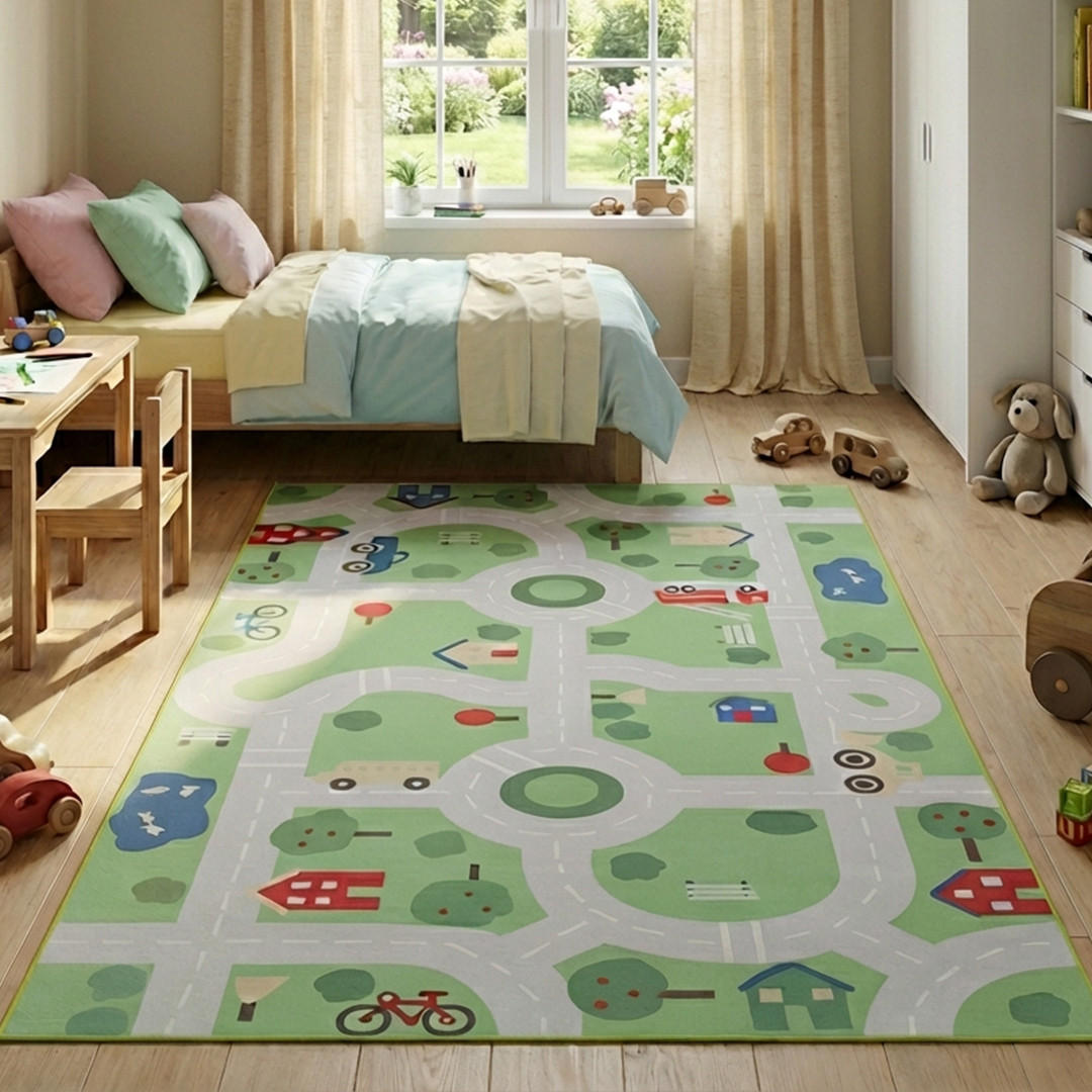 KINDERTEPPICH SNOOKI Hellgrün 250/350 cm - Hellgrün, Textil (250/350cm) - Tapiso