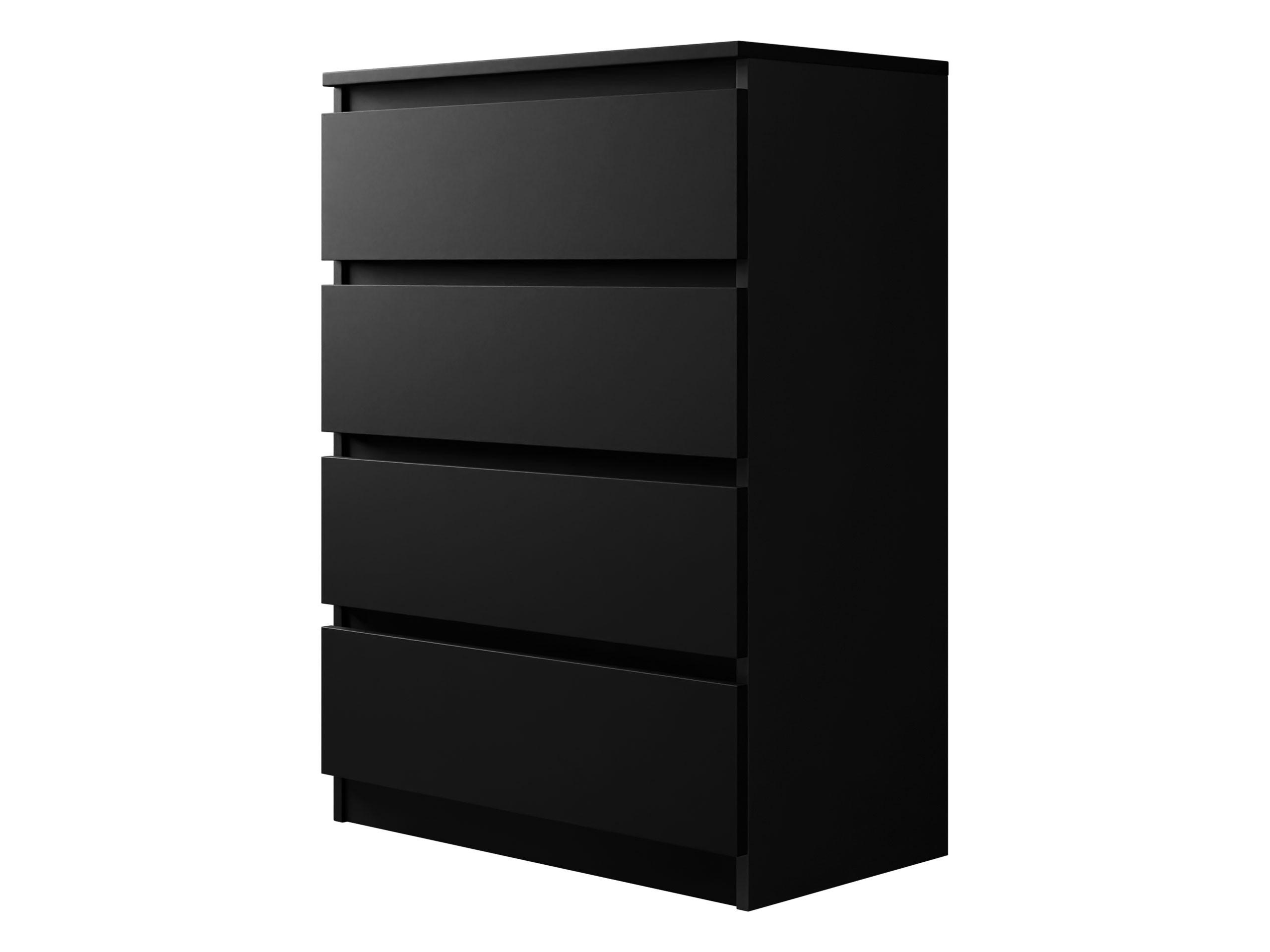 KOMMODE Malwa M4 - Schwarz, Holzwerkstoff (70/100/40cm) - MIRJAN24