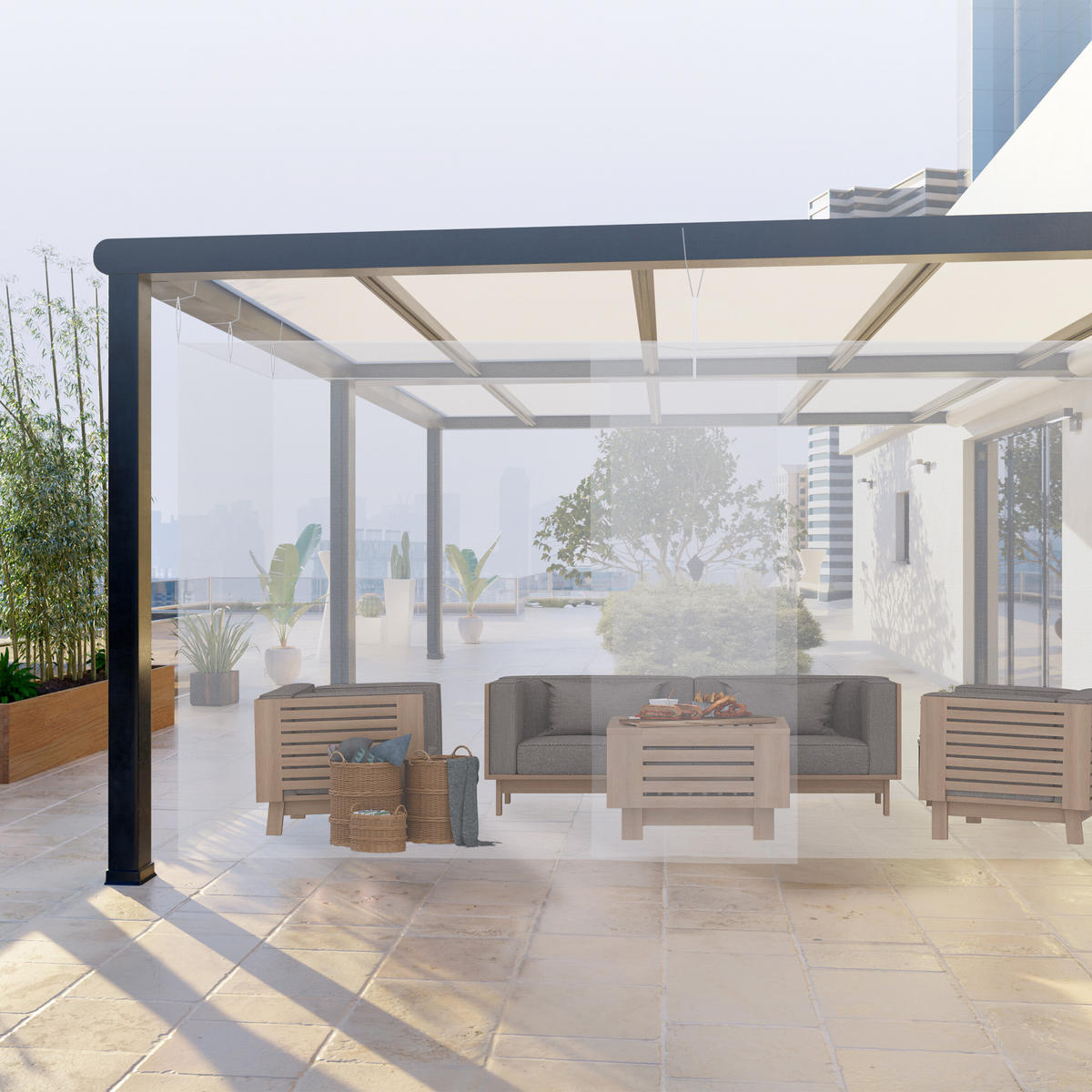 MOSKITONETZ - Weiß, Textil (300/250/500cm) - Relaxdays