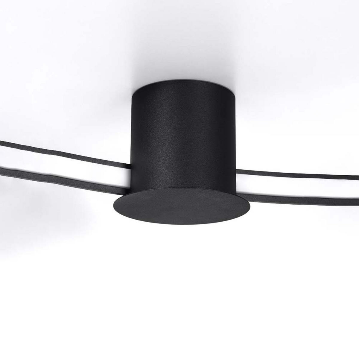 LED DECKENLEUCHTE Stahl Weiß Ring Design - Weiß, Metall (55/62/12.5cm)