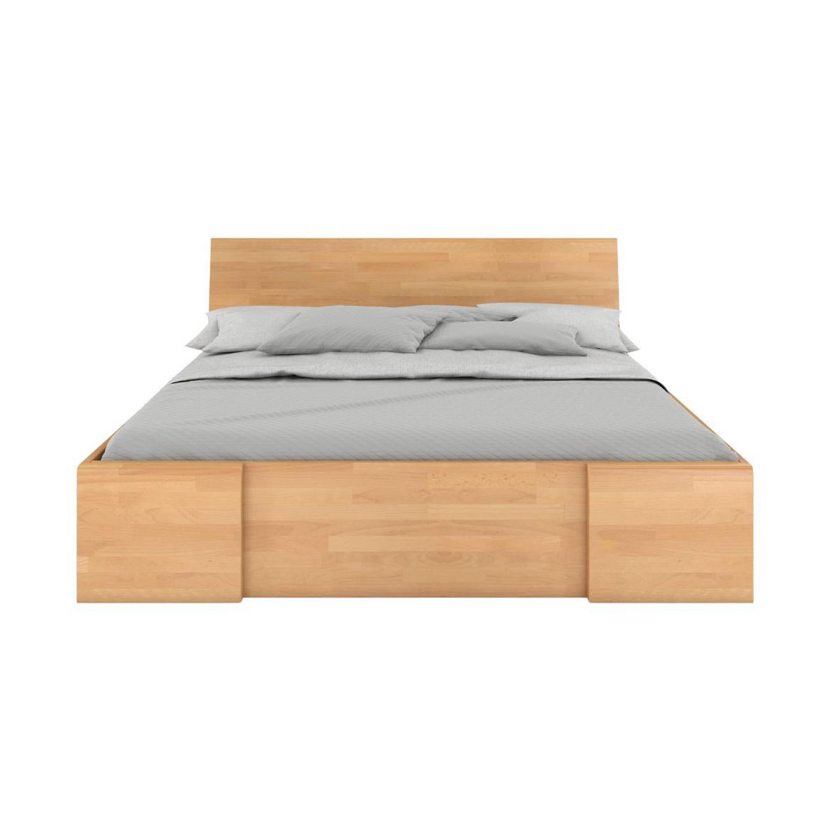 MASSIVHOLZBETT Hessler mit Schubladen, Buche - lackiert, Naturfarben, 180x200 - Buchefarben, Holz/Buchenholz (180/200cm) - Visby