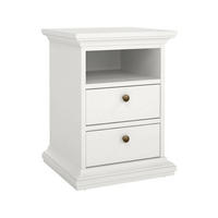 NACHTTISCH Weiß 40/43.6/58.8 cm - Weiß, Holzwerkstoff (43.6/58.8/40cm) - DMORA