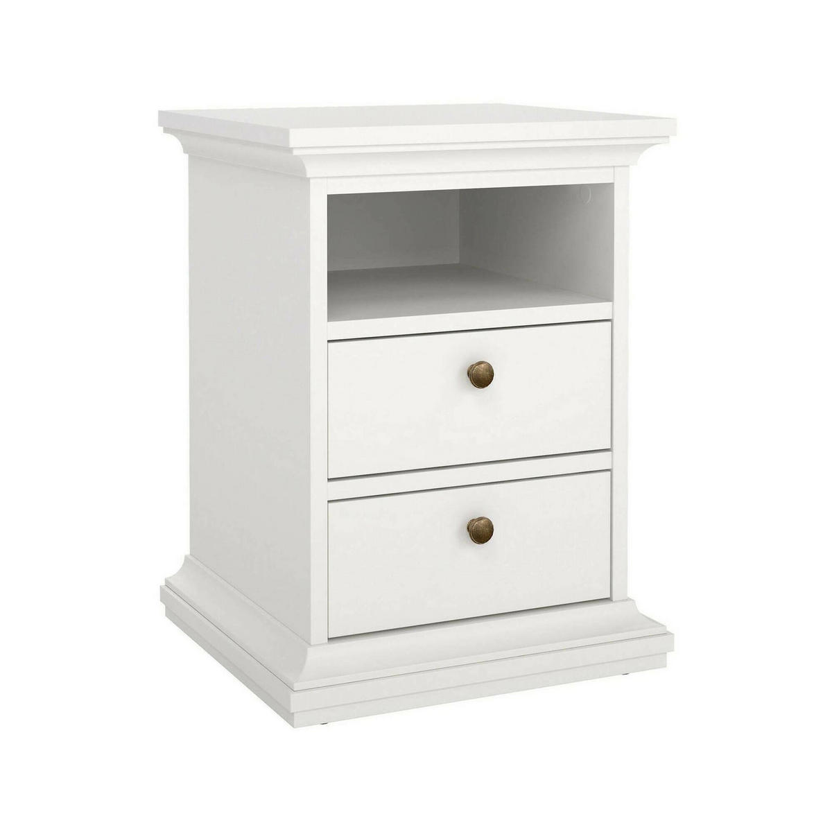 NACHTTISCH Weiß 40/43.6/58.8 cm - Weiß, Holzwerkstoff (43.6/58.8/40cm) - DMORA